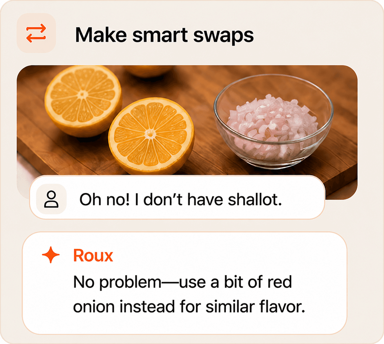Make smart swaps