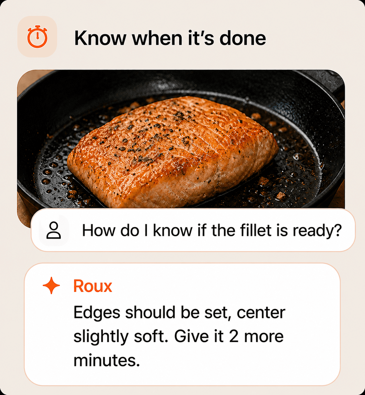 Know when it's done